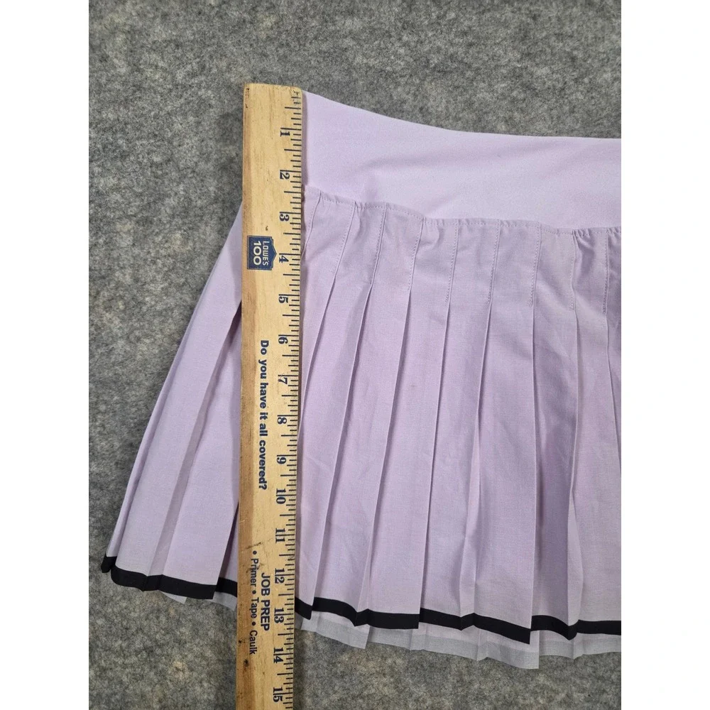 Nike Court Victory Pleated Tennis Skirt Lavender Purple Black Trim Small Skort